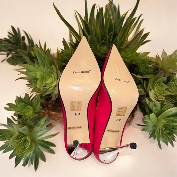 Pierre Dumas Pink Pointy Toe Stilettos NIB - Picture 6 of 7